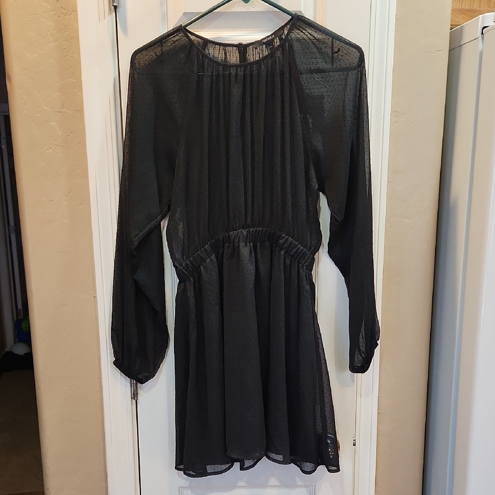 Forever 21 Black Sheer Top